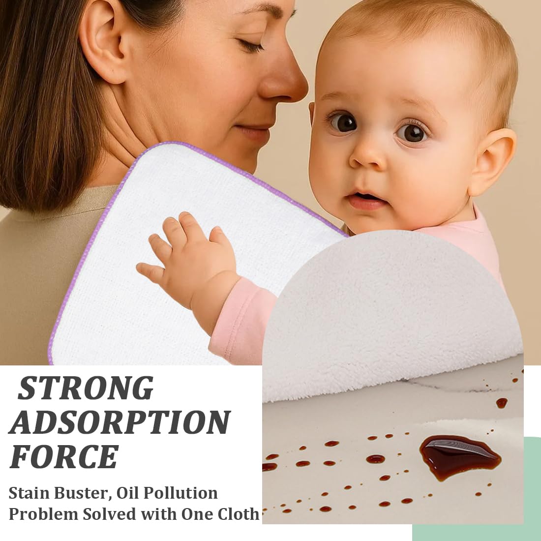 10 Pezzi Panno di Flanella Monostrato, Asciugamani Neonato Salviette in Flanella di Cotone Biologico, Panni per il Bagnetto dei Bambini in Flanella, per Neonati e Bambini