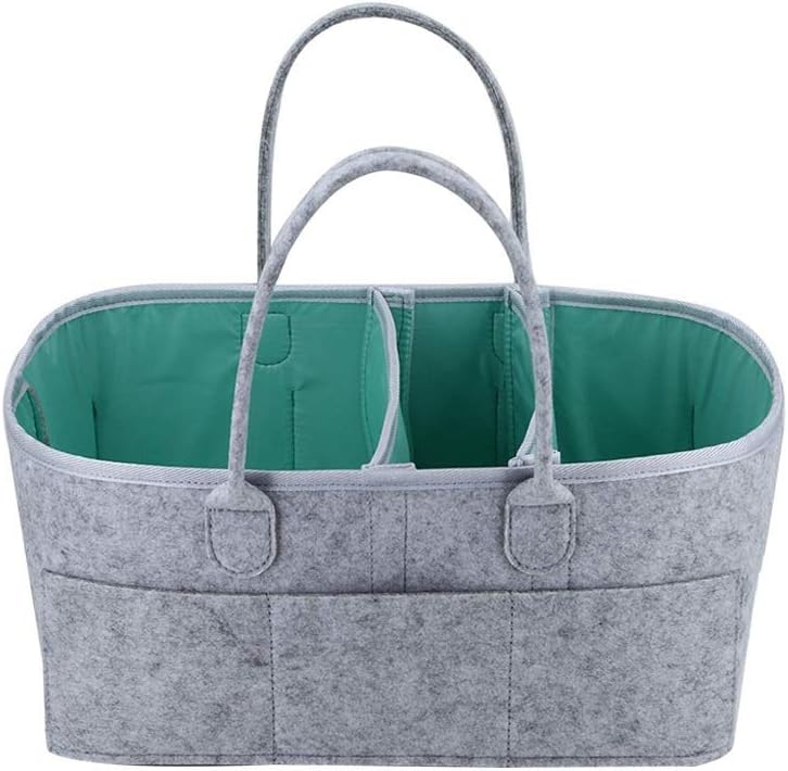 Diaper Caddy Organizer Portable Storage Basket Essential Bag for Nursery Waterproof Liner Changing Table Storage Bag