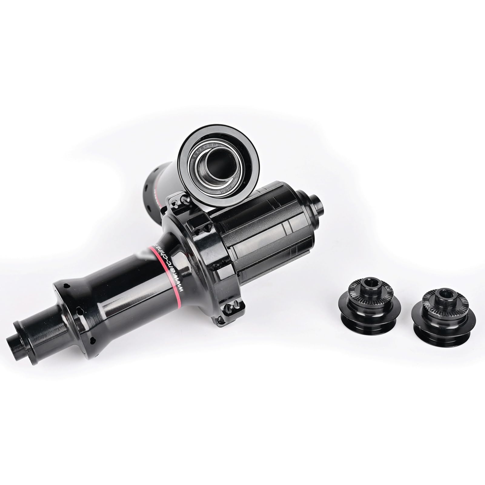 Piasty do roweru szosowego z prostym pociągiem 20/24 przednie otwory 100 mm z tyłu 130 mm, 6 pazurów, 72 kliknięcia, lekka piasta z szybkim blokowaniem (przód)