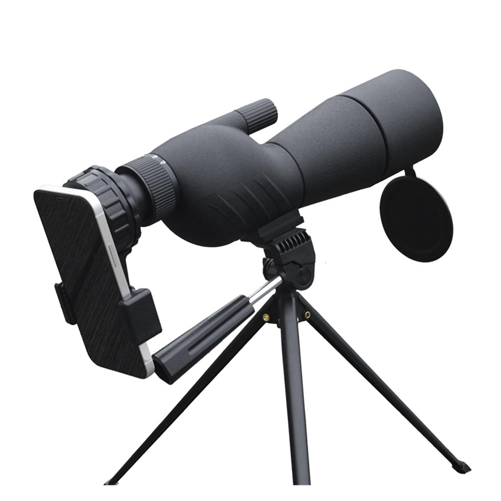 Cannocchiale da osservazione HD 25-75x60 Potente telescopio monoculare con zoom Prisma impermeabile for birdwatching, tiro al bersaglio, campeggio(With tripod and clip)