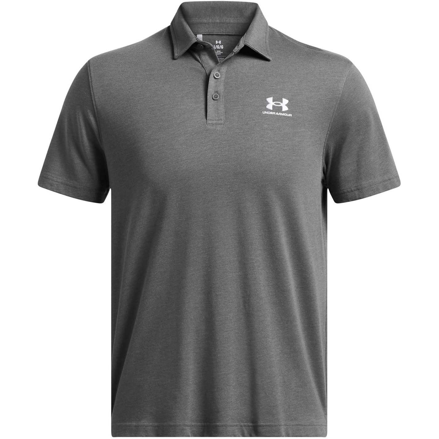 Under Armour Mens UA Icon Polo Shirt Light Heather L