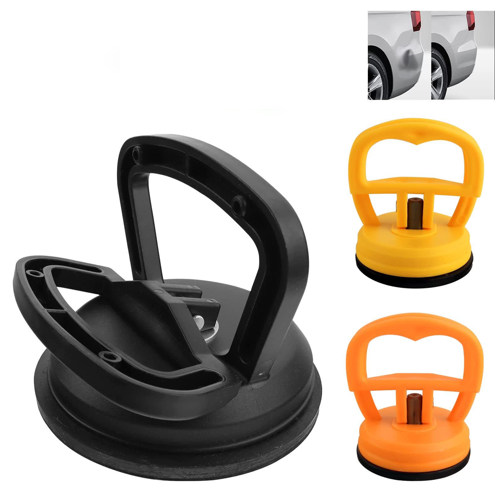 Dent Puller, 3 Pack Car Dent Removal Tools Handle Lifter car dent Repair kit for Car Dent Repair, Glass, Screen, Tiles Lifting and Objects Moving Powerful Car Suction Cups for Car Dent Repair