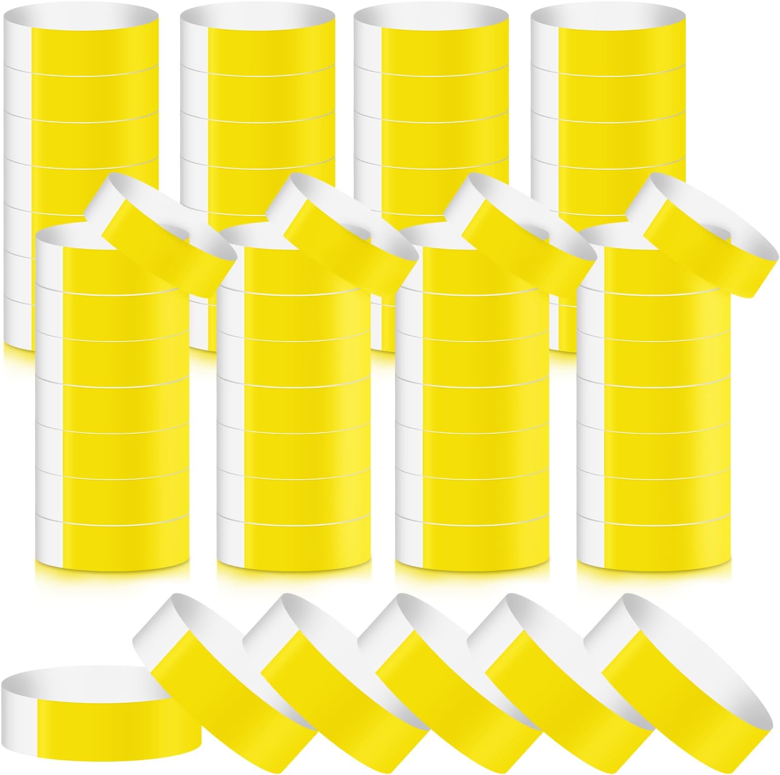 800 Pcs Colored Wristbands for Events Wrist Bands Paper Bracelets Wristbands