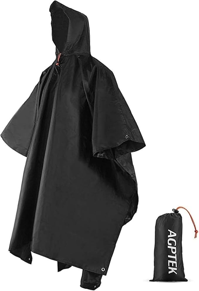 AGPTEK Poncho Pluie Imperméable pour protection contre les intempéries pendant le pèlerinage