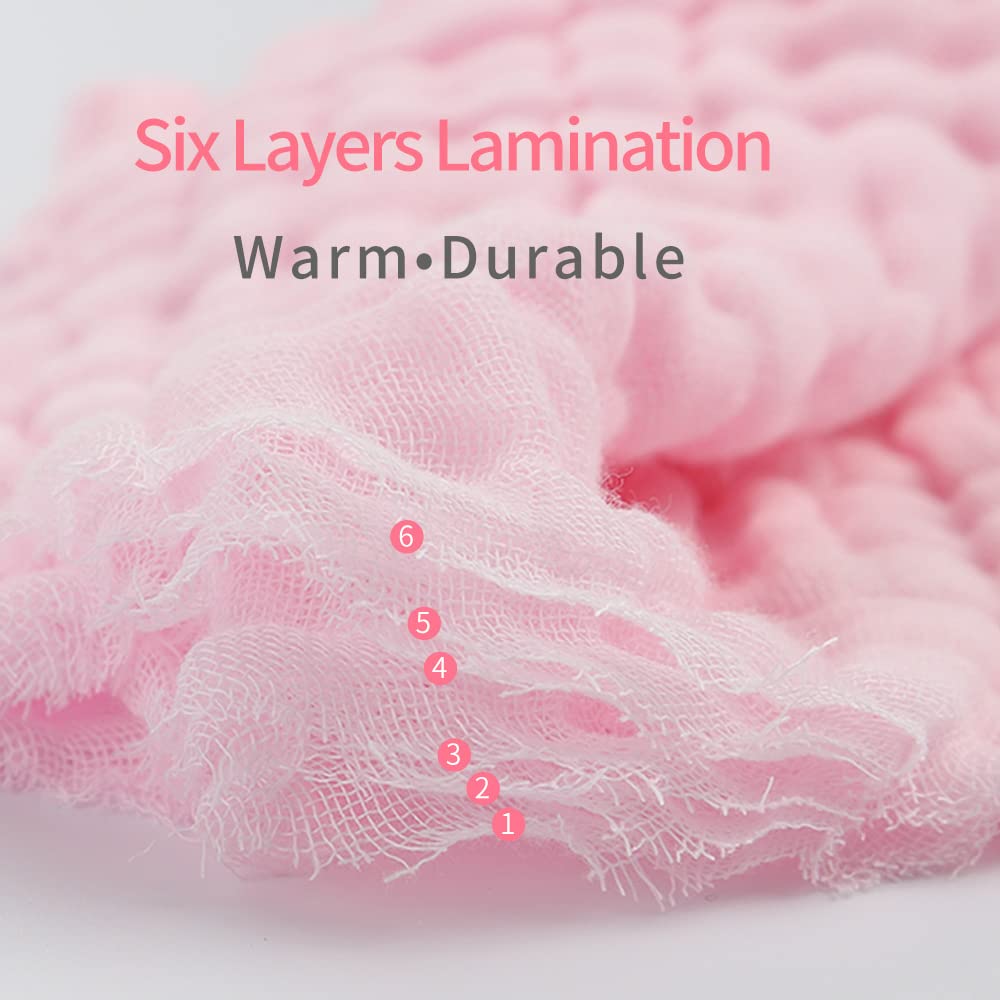BHYTAKI Set 12 Panni Ruttino In Mussola 6 Strati 50x30 Cm – 100% Cotone Per Neonati - 2
