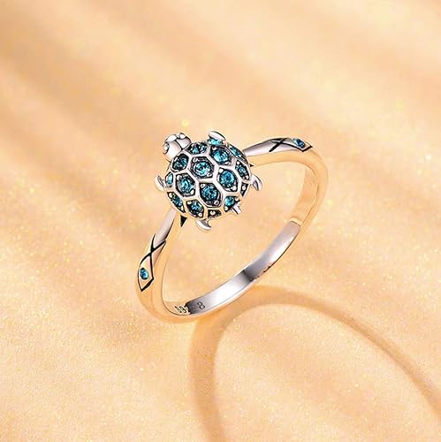 Miniatura 5 de GW Lovely 925 Sterling Silver Ring for Women Girls Zirconia Band Ring Statement Rings for Birthday Wedding Gift