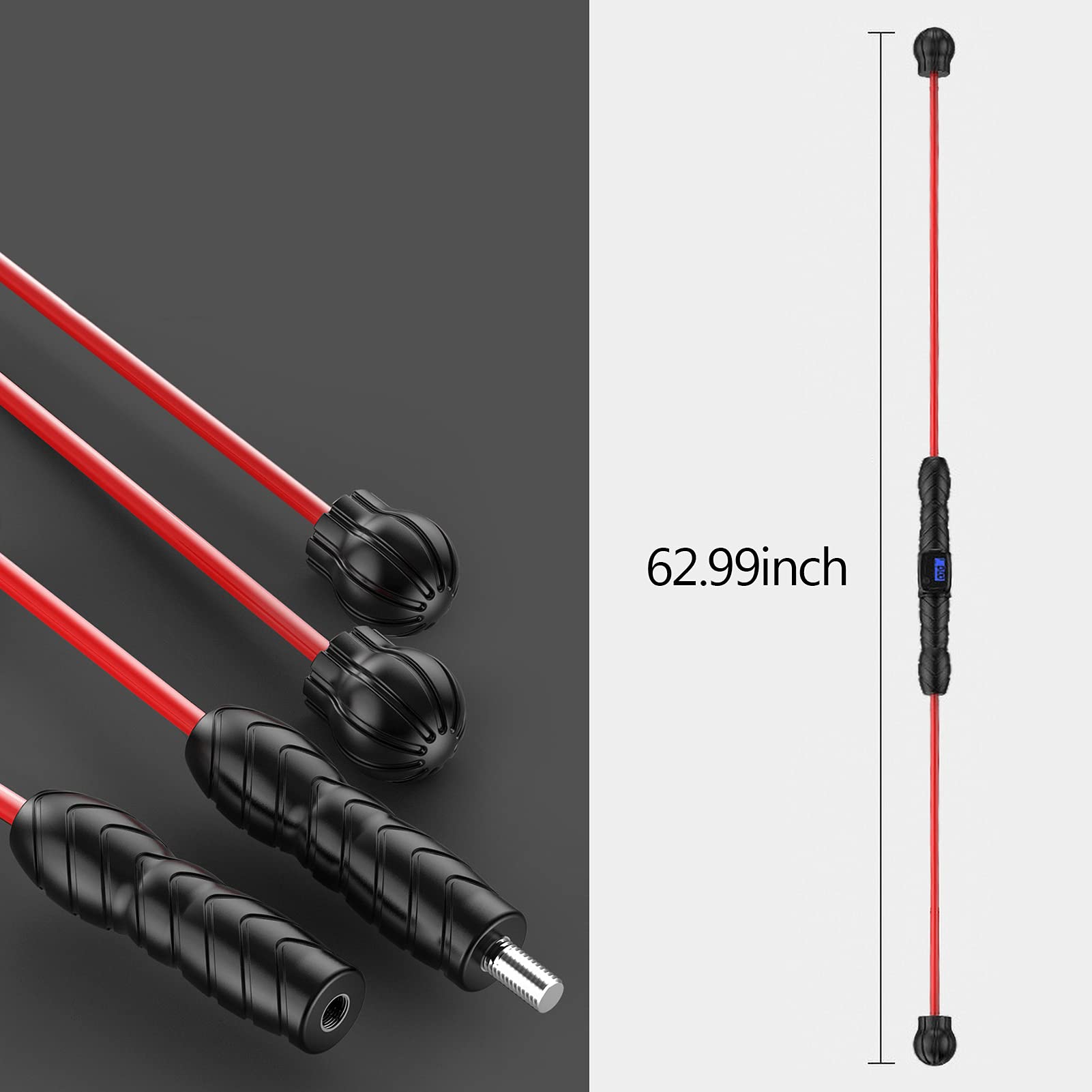 Pongnas Schwingstab, Shake Weight Stick, Trainingsstange, Schulterentlastungs Vibrations Fitness für Rumpfkrafttraining, Stabilitätstraining Im Heim Fitnessstudio
