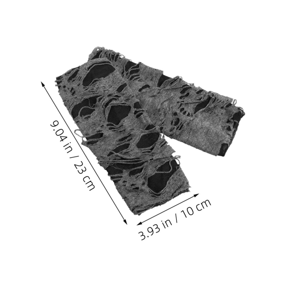 Healeved 12 Pares Guantes Punk sin Dedos Negros de Poliéster para Halloween