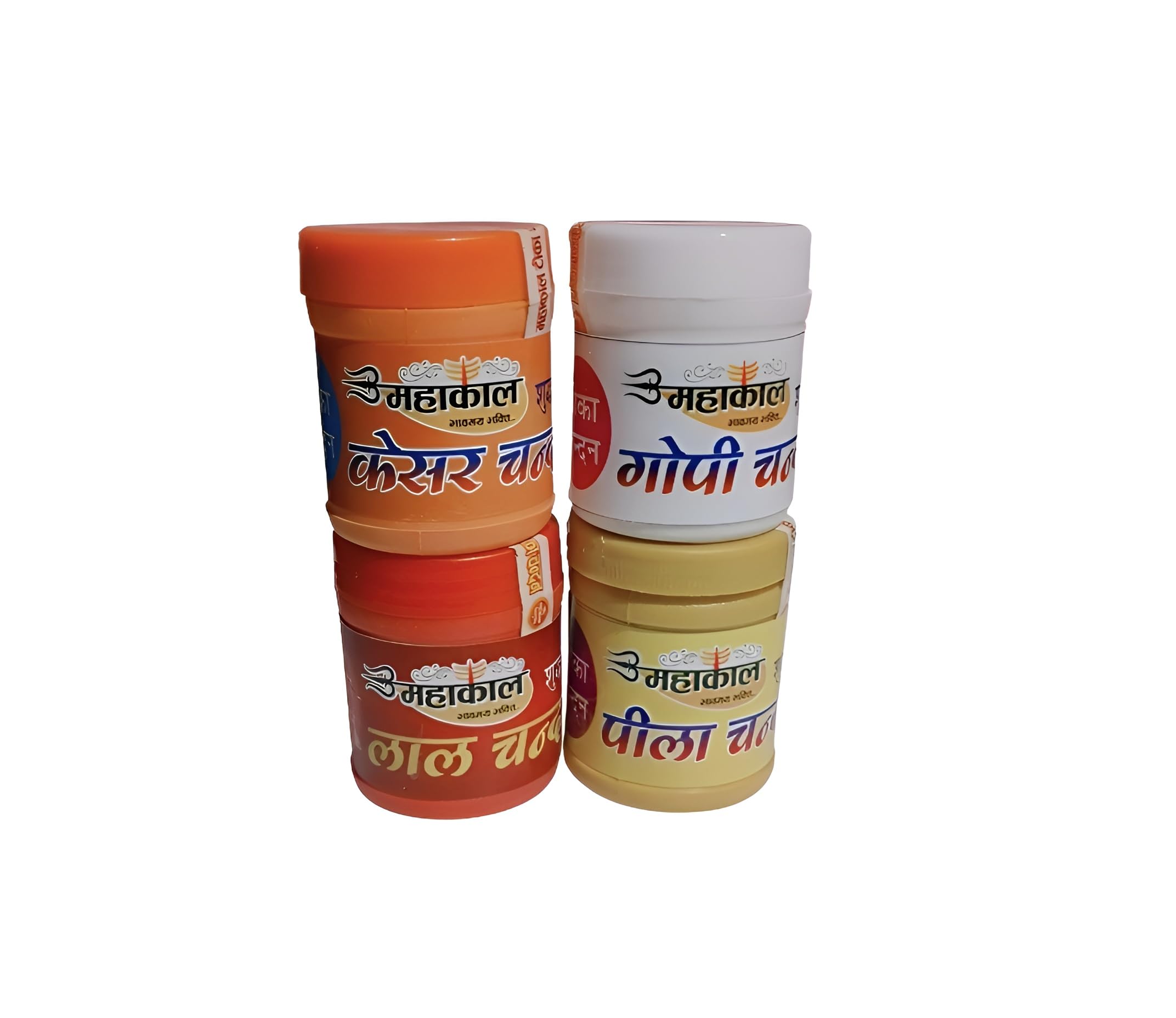 Mahakaal Chandan Tilak Paste Set, Kesar Sandalwood, Gopi Chandan, Lal Sandalwood, Peela Sandalwood, 4 Pack-picture-21