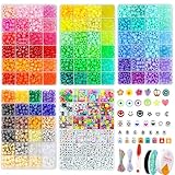 Photo Gallery set di 3500 perline pony, 96 colori, 1000 ciondoli a forma di lettera del malocchio, perline kandi per la creazione di bracciali, fai da te, trecce per capelli, gioielli, collane, artigianato, con Photo Gallery set di 3500 perline pony, 96 colori, 1000 ciondoli a forma di lettera del malocchio, perline kandi per la creazione di bracciali, fai da te, trecce per capelli, gioielli, collane, artigianato, con