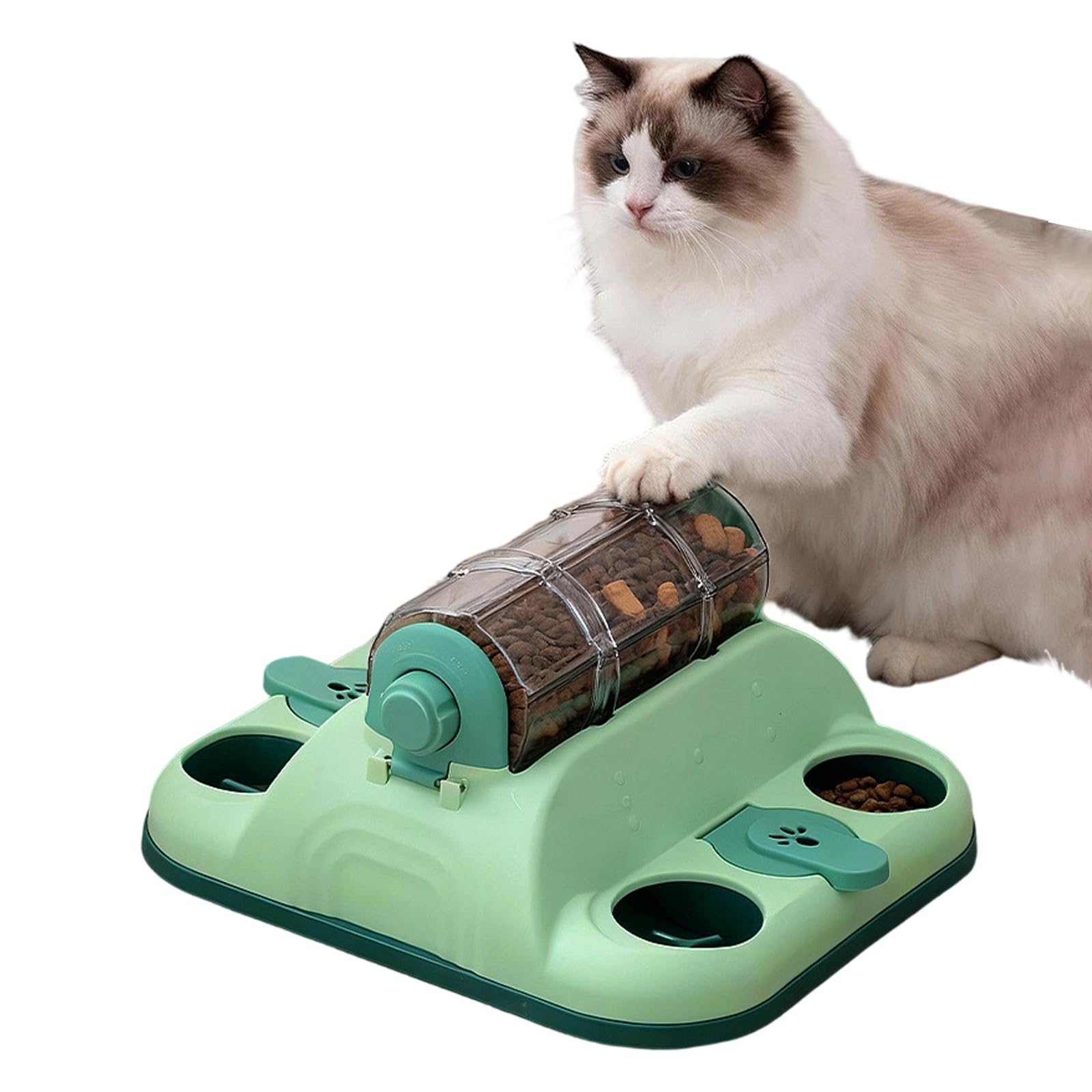 Jouet interactif pour chien - 2 niveaux - Slow Feeder - 28 cm - Vert