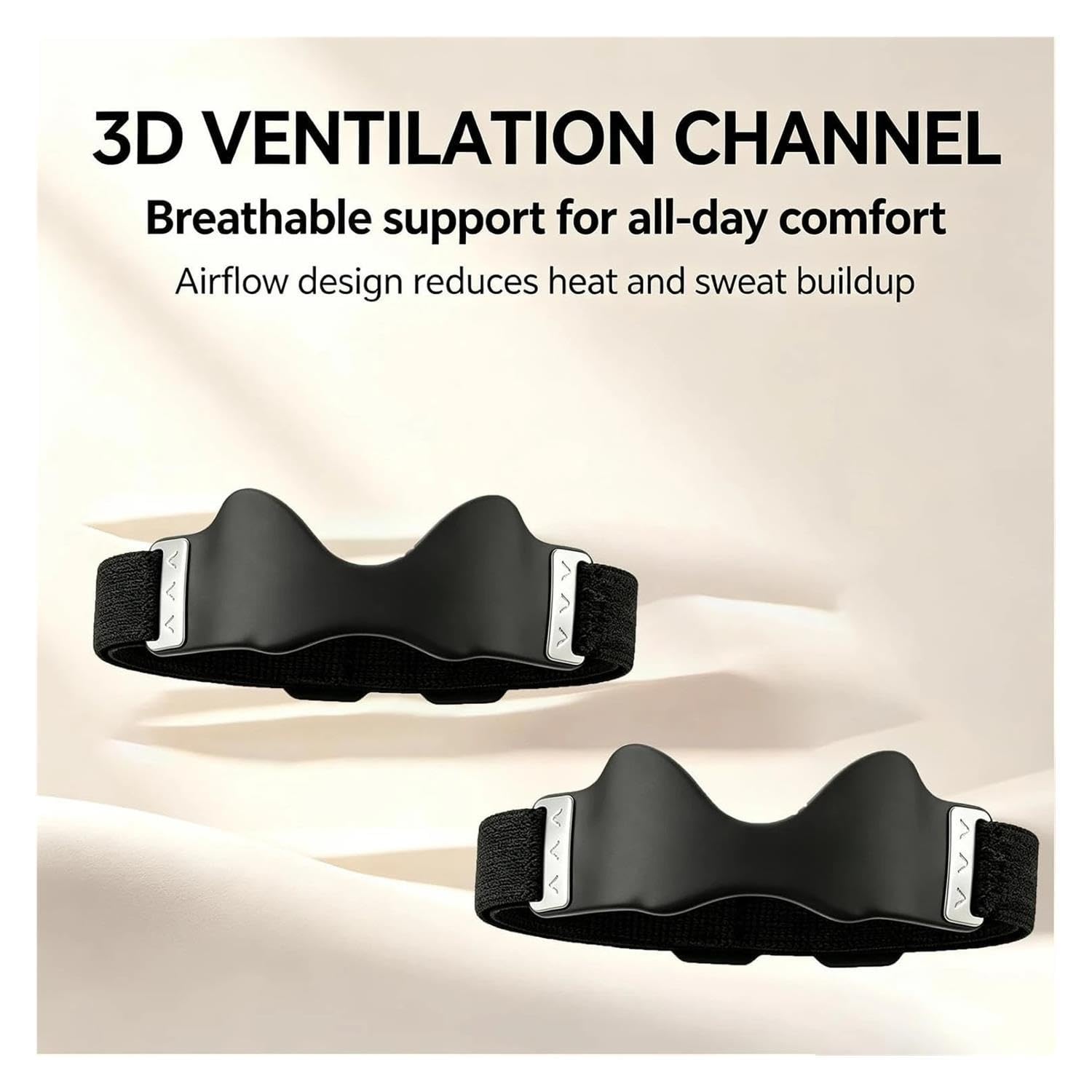 2 cinghie for ginocchio con cuscinetto in silicone, forniture di supporto traspiranti regolabili
