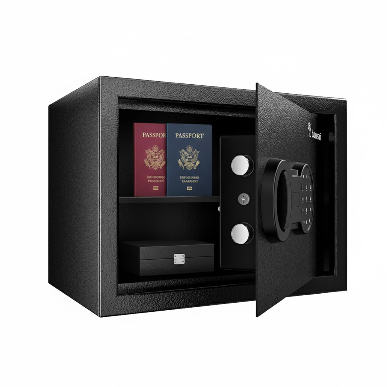 Bonsaii 0.6 Cubic Foot Safe Box - Electronic Keypad, Removable