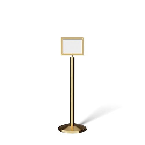 Crowd Control Warehouse Pedestal Standing Floor Sign Frame with Sloped