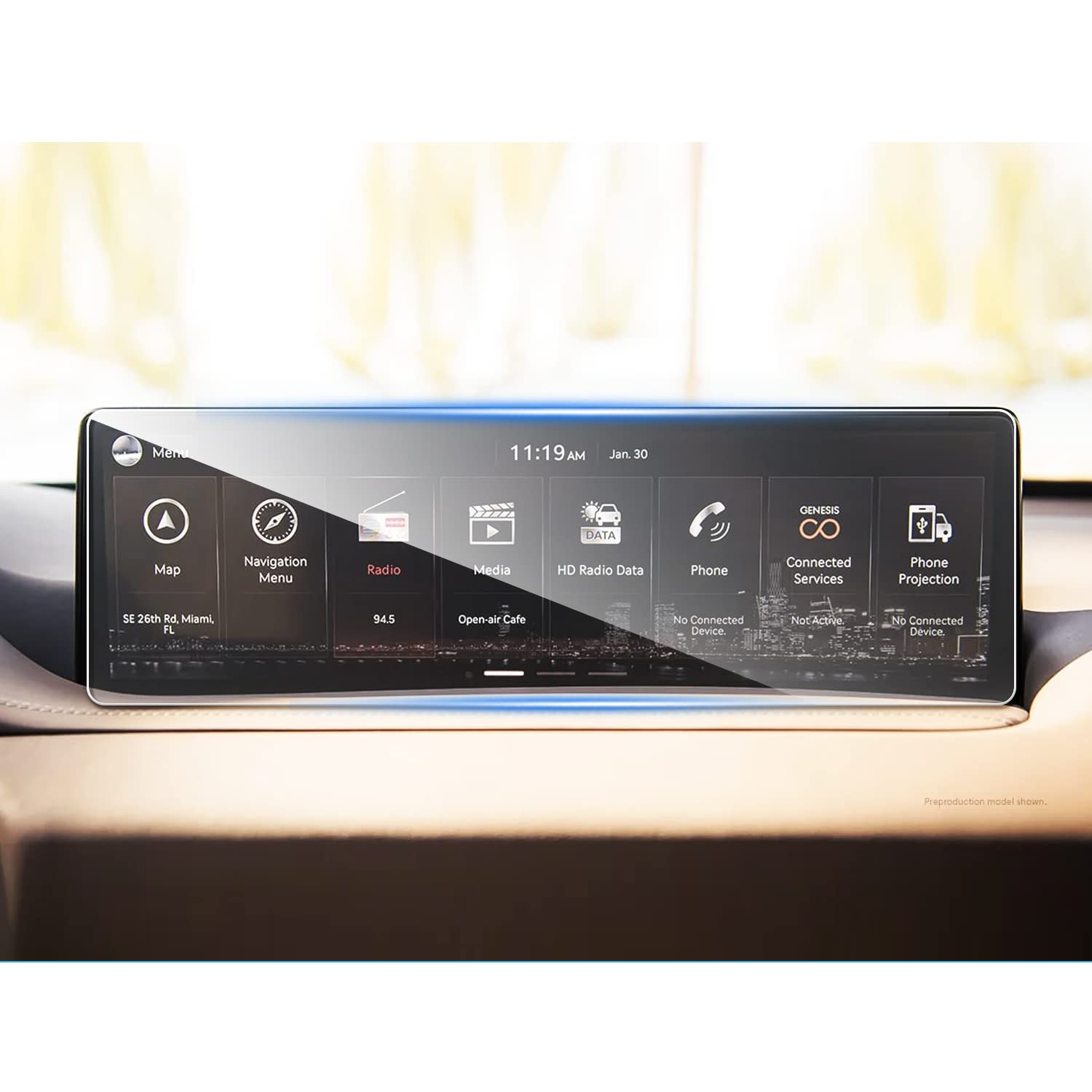 SHAOHAO 2023 2024 G80 GV80 Screen Protector Fit for 2023 2024 Genesis G80 GV80 Screen Protector 14.5 Inch, Fit for 2021-2024 Genesis G80 (2.5T/3.5T) 2022-2024 GV80 (Standard/Advanced/Prestige) 14.5 In Touch Screen Tempered Glass G80 GV80 2023 2024 Touchscreen Protective Film for Genesis GV80 G80 2022 2023 2024 Accessories