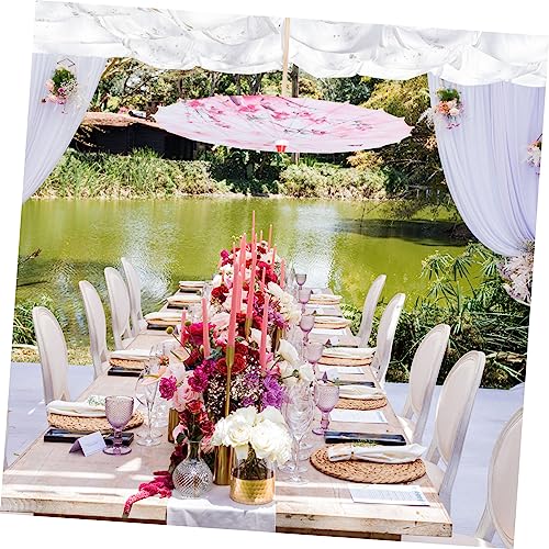 Paraguas Hanfu clásico japonés accesorio fotográfico bodas decoración eventos 5