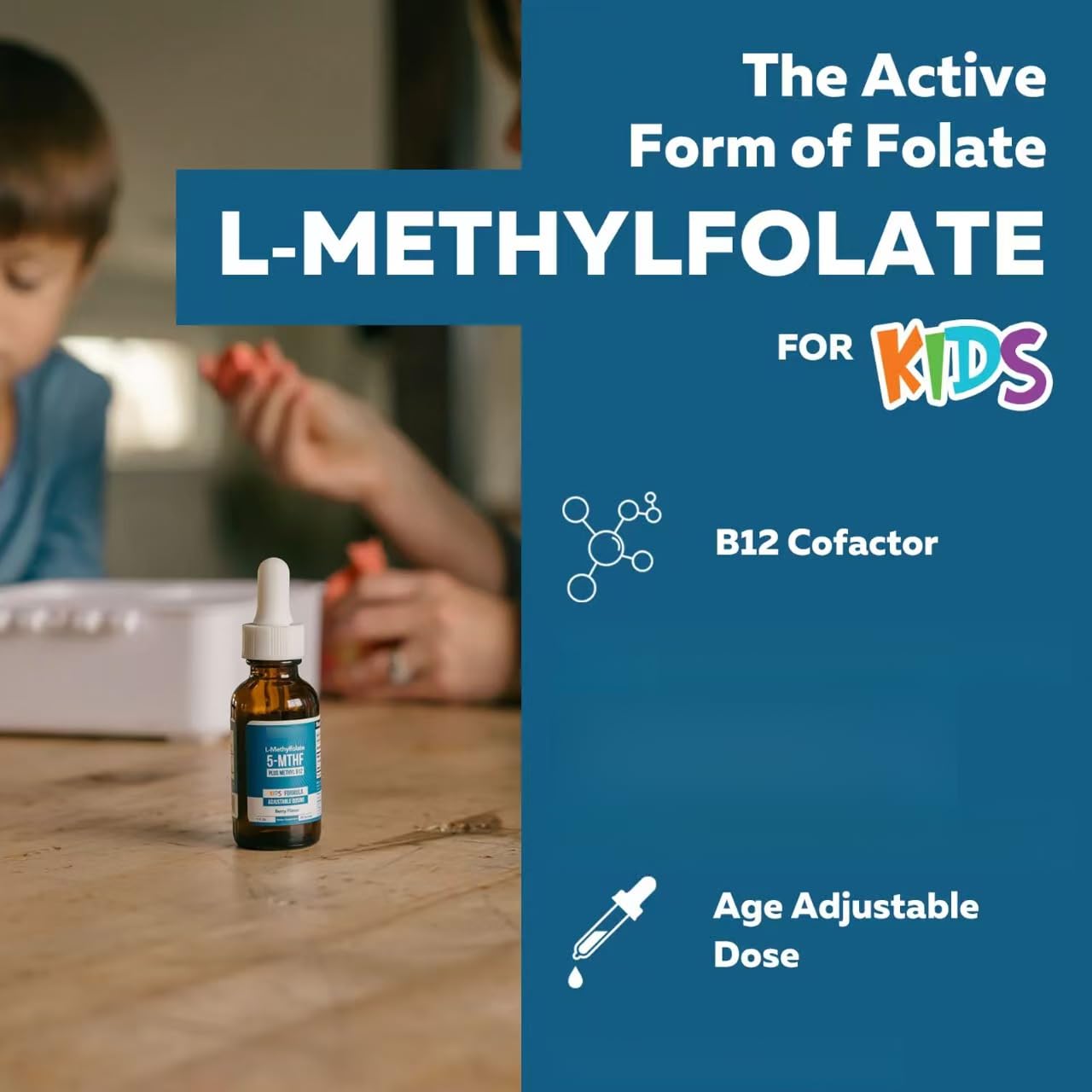 Folate méthylé – Favorise le bien-être, la méthylation et les fonctions cognitives – Contribue à couvrir les besoins nutritionnels quotidiens