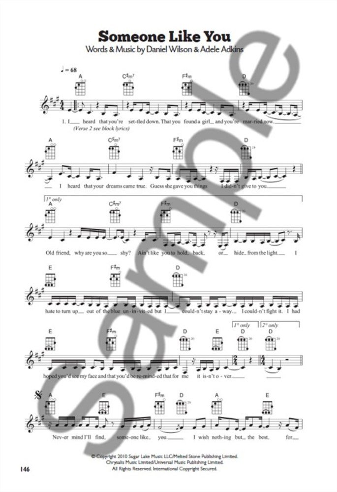 101 Hits For Ukulele (Blue Book)