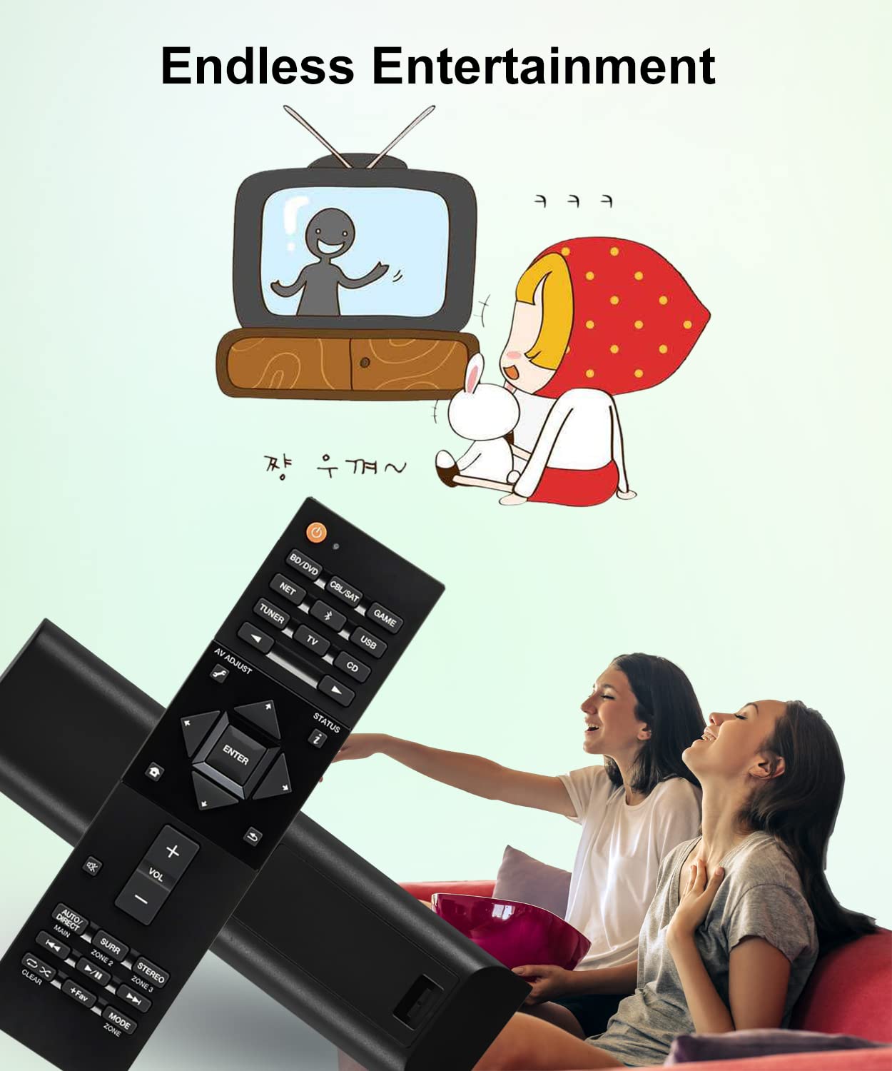 Replacement Remote For Pioneer Elite VSX-LX503 VSX-932 VSX-S520 AV Receivers - No Programming Needed