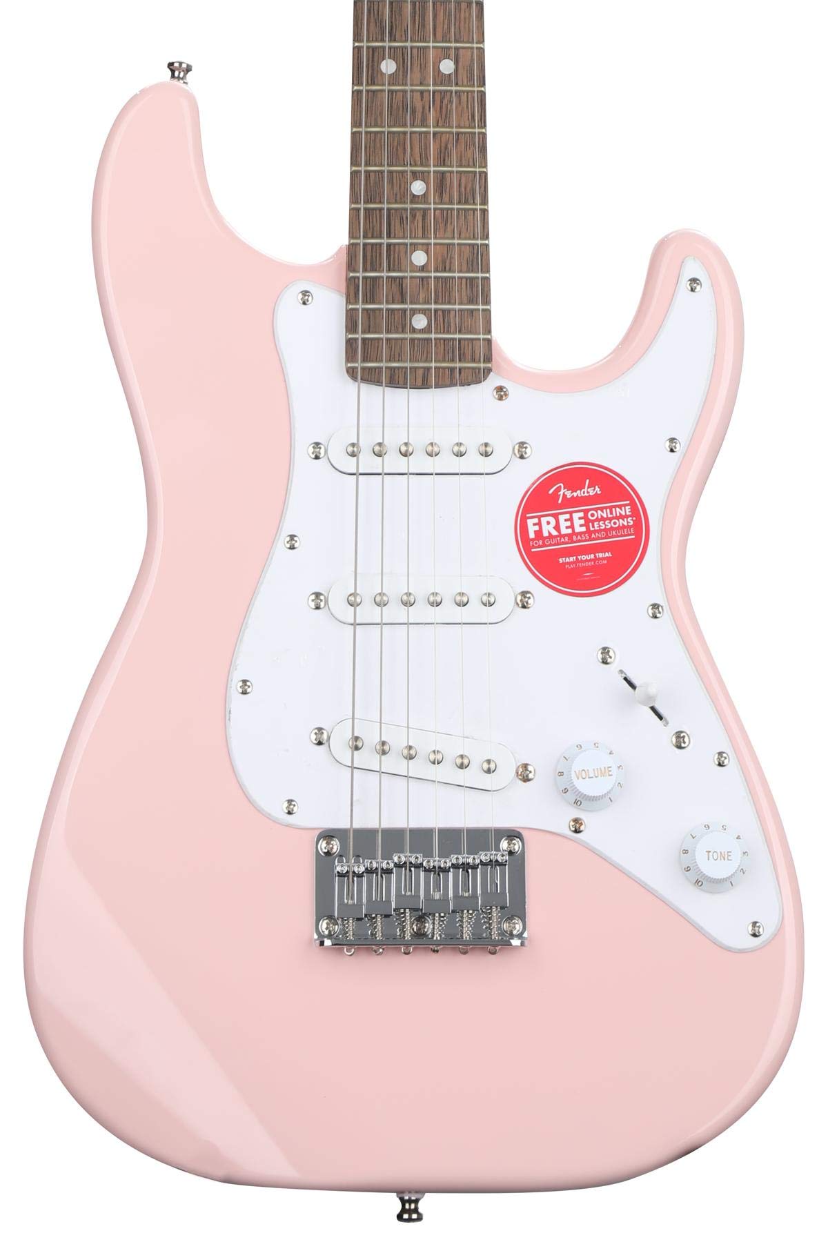 Squier by Fender ストラトキャスター　LST-MINI ピンク Squier Mini Stratocaster Electric Guitar, Laurel Fingerboard