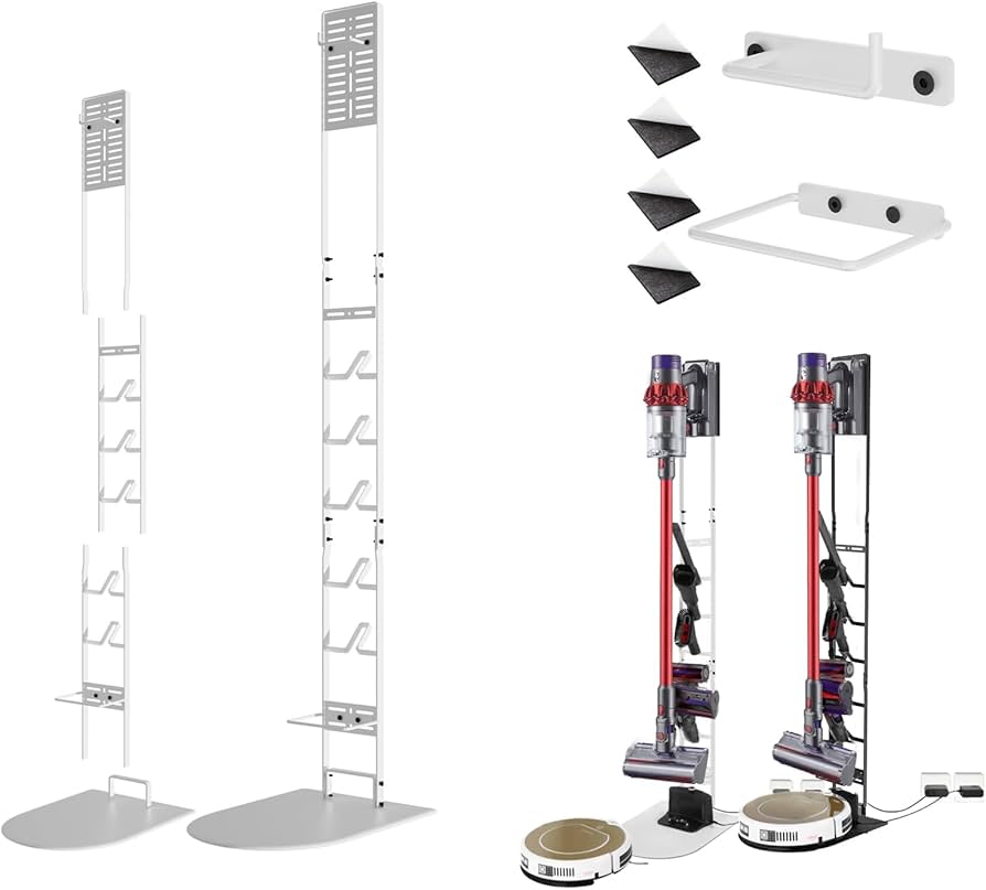 ダイソン&ルンバ＋スタンドセット　掃除機　クリーナー　Dyson　iRobot Dyson 【専用棚板セット】ダイソン専用 掃除機スタンド クリーナー