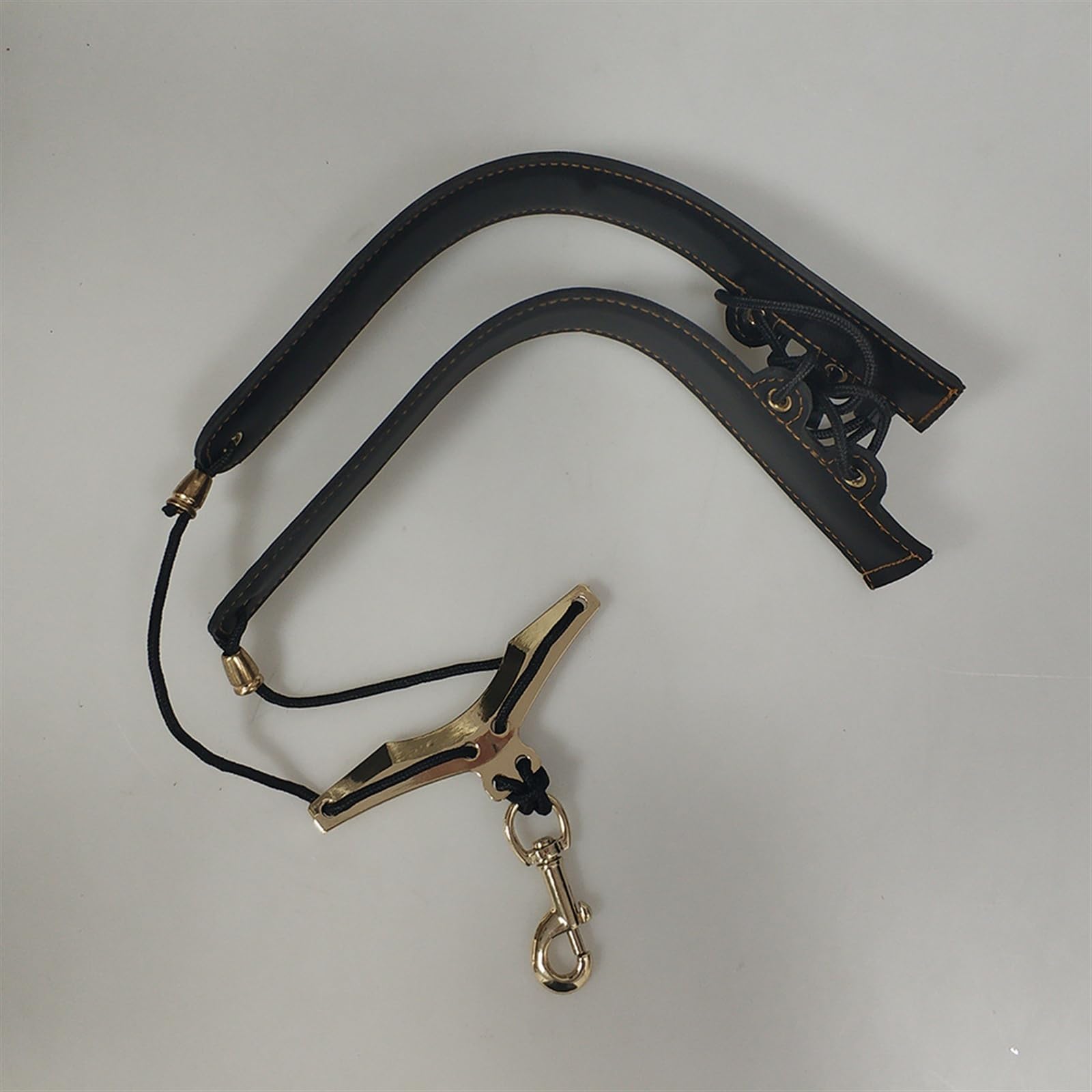 Skórzany Pasek Na Saksofon, Składany, Przenośny Pasek Na Ramię, Pasek Na Szyję Instrumentu Saksofonowego Akcesoria do Saksofonu Części (Color : BK)