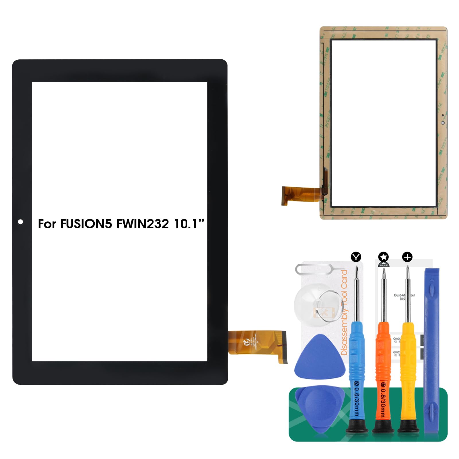 For FUSION5 FWIN232 10.1'' Touch Screen For FUSION 5 FWIN232 Digitizer Tablet New Replacement