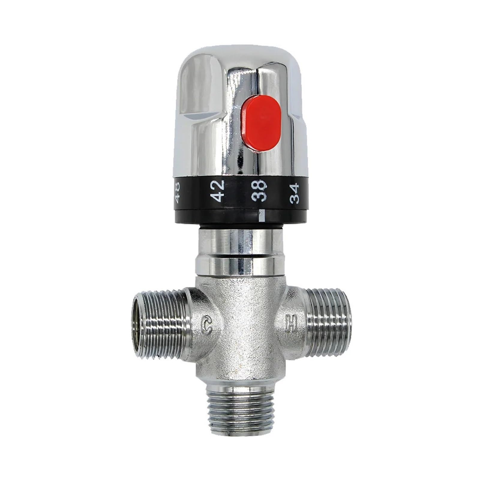 HDPHCRIUN Brass Thermostatic Mixing Valve Solar Water Heater Shower Diverter Adjust The Temperature Bathroom Mixer