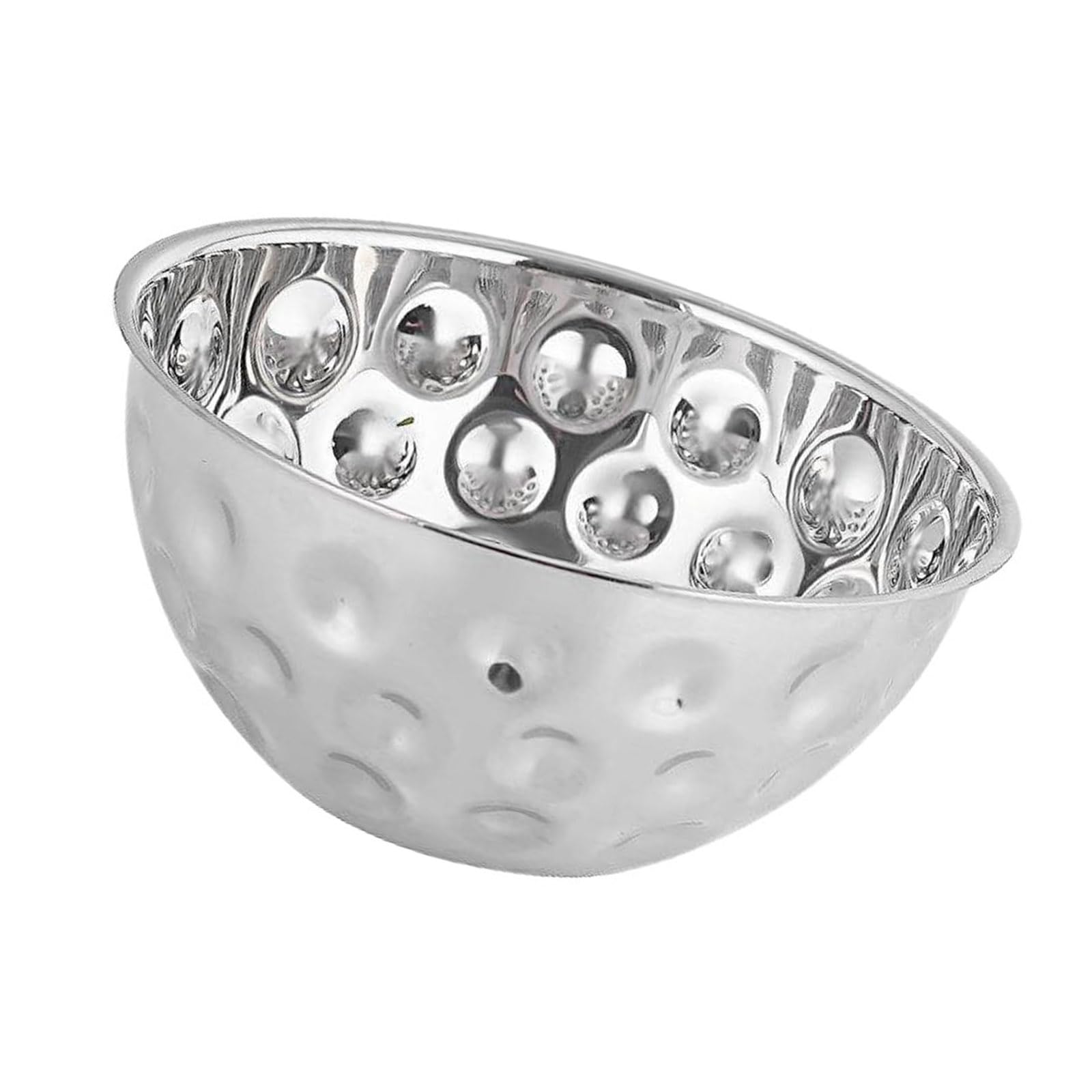 Qisuw 304 Stainless Steel Hammered Finish Mixing Bowl Great for Preparing Salads Vegetables Fruit Servig and Baking Needs Stainless Steel Mixing Bowl