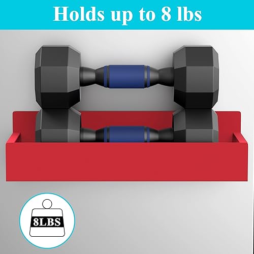 Miniatura 4 de HuggieGems Paquete de 4 organizadores magnéticos de almacenamiento de especias para refrigerador y horno, organizadores rojos para nevera y