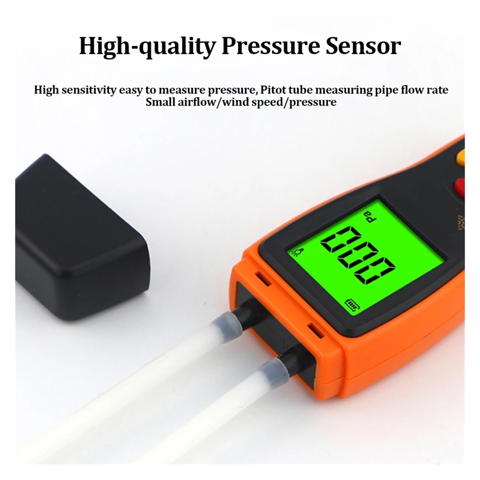 Manometro Pressione Acqua, Tester for manometri differenziali a Doppia Porta Digitale ad Alta precisione 0-100 HPa/0-45,15 Pollici per Aria Acqua Olio Gas