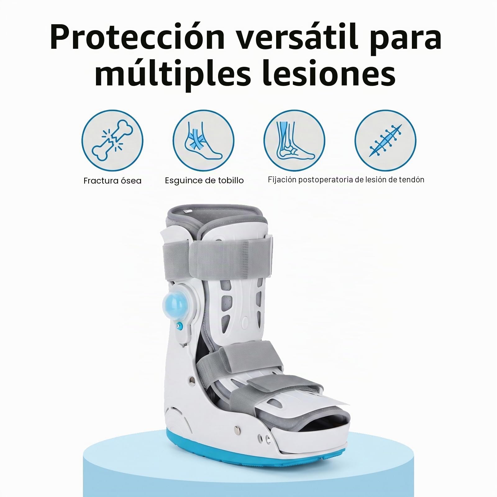 Walker Bota de fractura inflable para cirugía del tendón de Aquiles, esguinces de tobillo, pie roto (S)