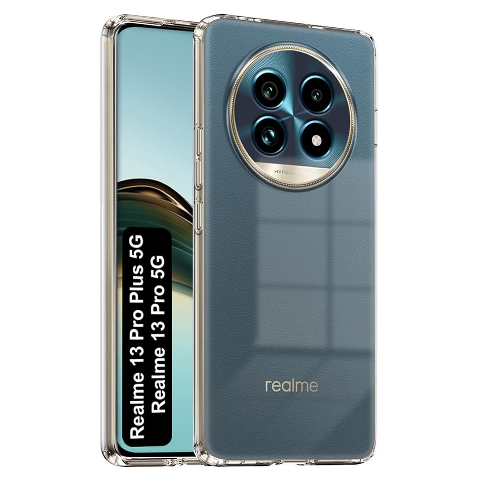 Fashionury Shockproof Clear Back Case for Realme 13 Pro 5G / Realme 13 Pro Plus 5G | Transparent Back Cover | Raised Bumps for Camera & Screen Protection for Realme 13 Pro 5G / Realme 13 Pro Plus 5G (B0DBDJ56XY) Amazon Price History, Amazon Price Tracker