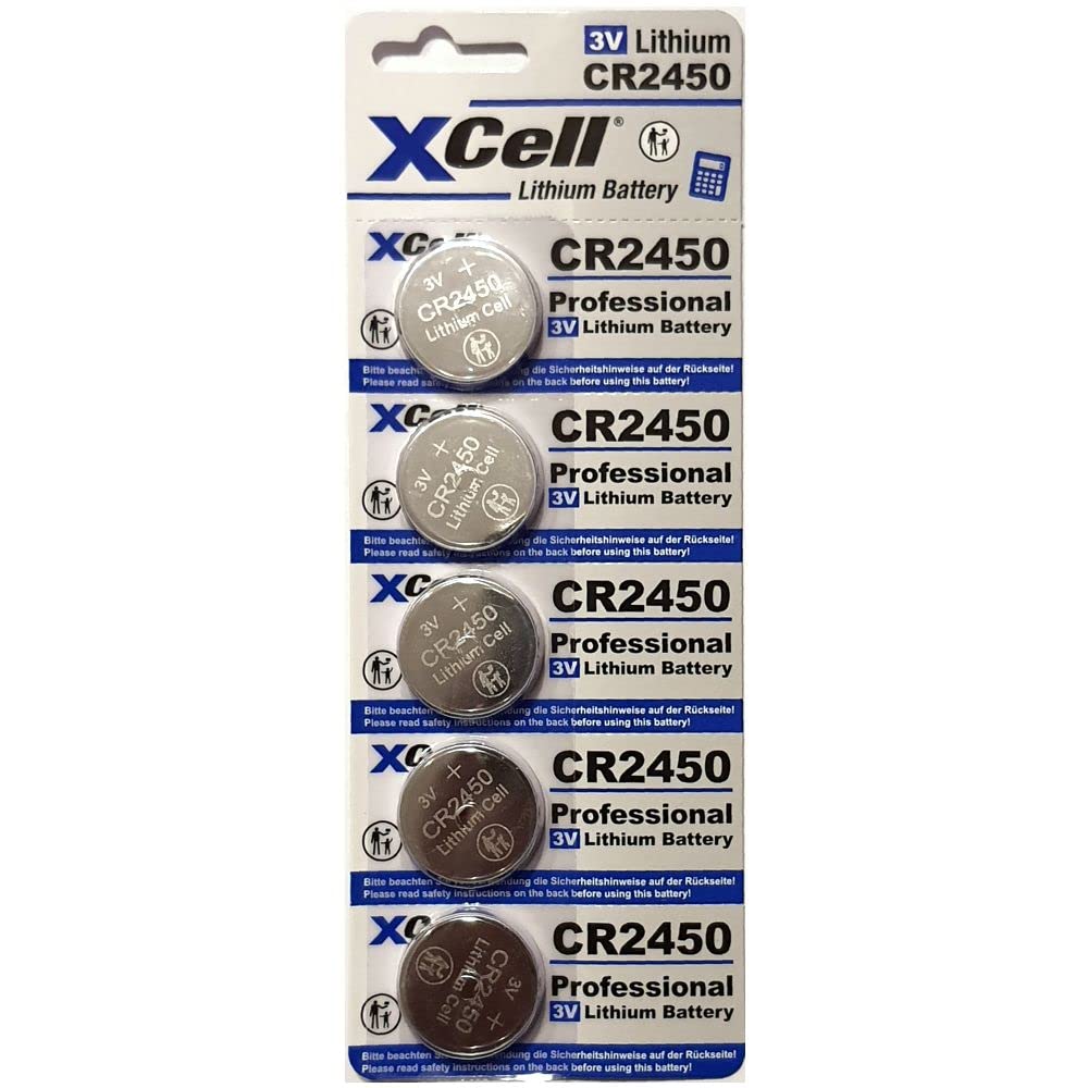 XCell CR2450 Knopfzelle – Lithium-Batterie, 3 V, lange Lebensdauer