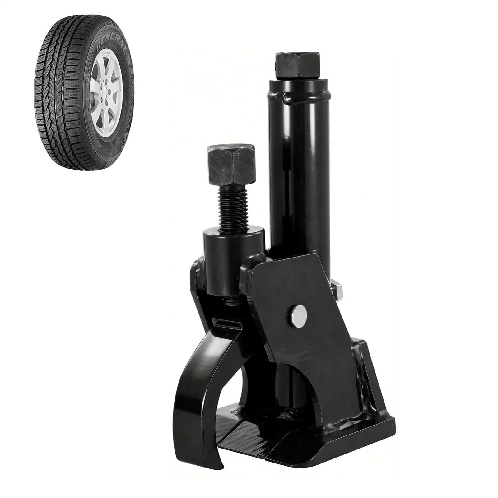Smontagomme manuale, smontagomme portatile per ruote da 97-107 cm (38-42 pollici), strumento di riparazione pneumatici per carichi pesanti con sistema di leva, per auto, camion, trattore, ATV, black