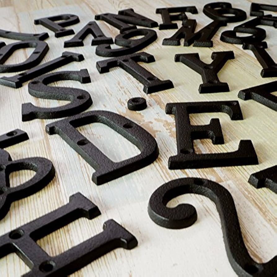 Amazon.co.jp: アイアン雑貨 アイアン アルファベット デザイン：E