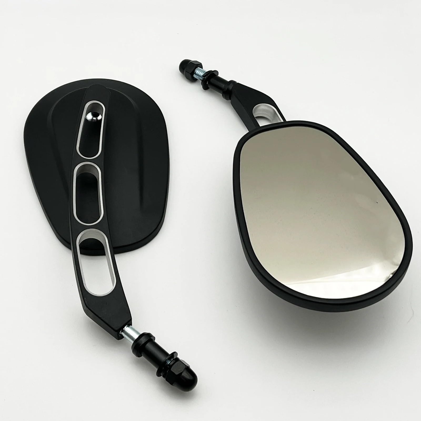 Motocyklowe Lusterka Wsteczne Moto Lusterko końców Pasuje Do Sportster XL1200 XL883 Touring Dyna Street Bob Softail Uniwersalny Motocykl 8mm Lusterka Boczne Z Tyłu