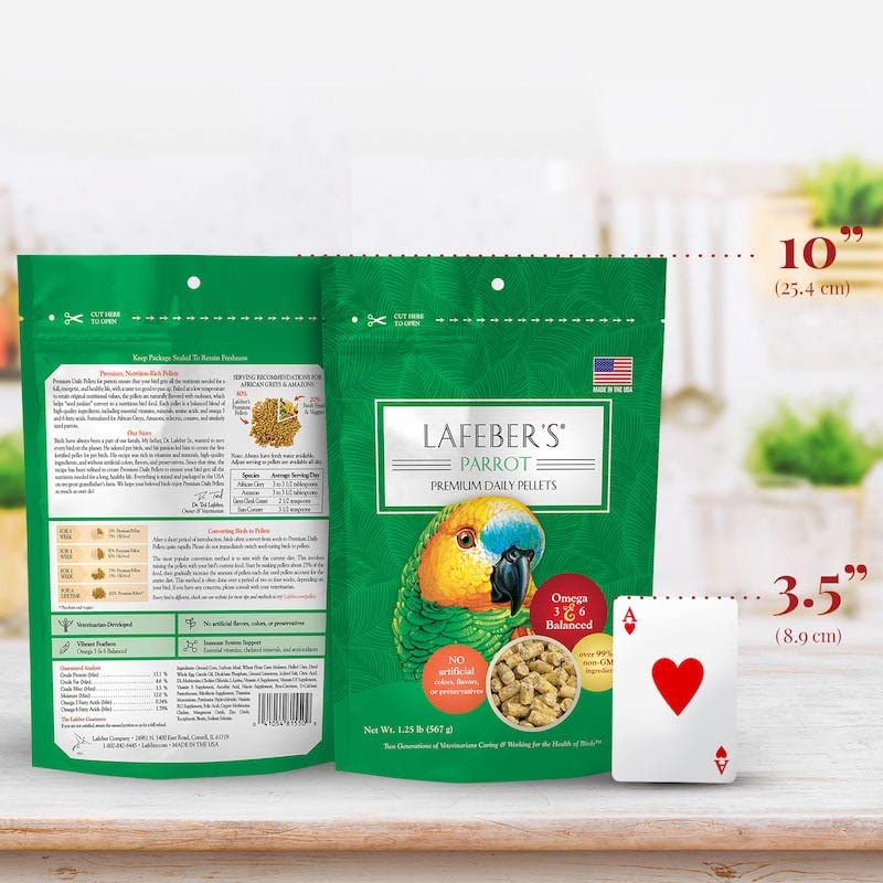 LAFEBERS Parrot Pellets Classic 1.25 Ib Pack of 2 | NUTRITIONALLY COMPLETE PARROT FOOD: formulated by top avian veterinarians and avian nutritionists product thumbnail 8