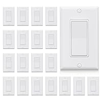 Vista 14 de ELEGRP Interruptor de Luz Decorativo de 3 Vías, 15 Amperios, 120-277 Voltios, Reemplazo de Interruptor de Pared con Paleta Basculante de CA