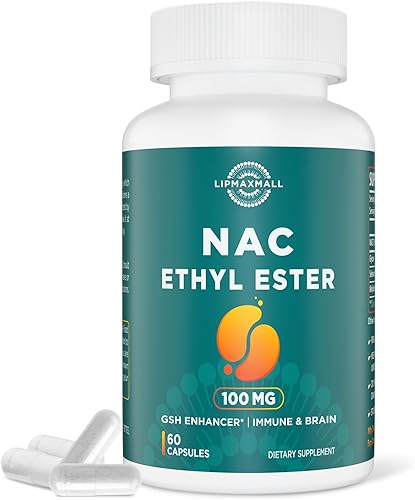 Miniatura 8 de N-acetil cisteína éster etílico de 100 mg - Más absorción que 1000 mg NAC - con glicina 600 mg - Beneficio glutatión - Bueno para el sistema
