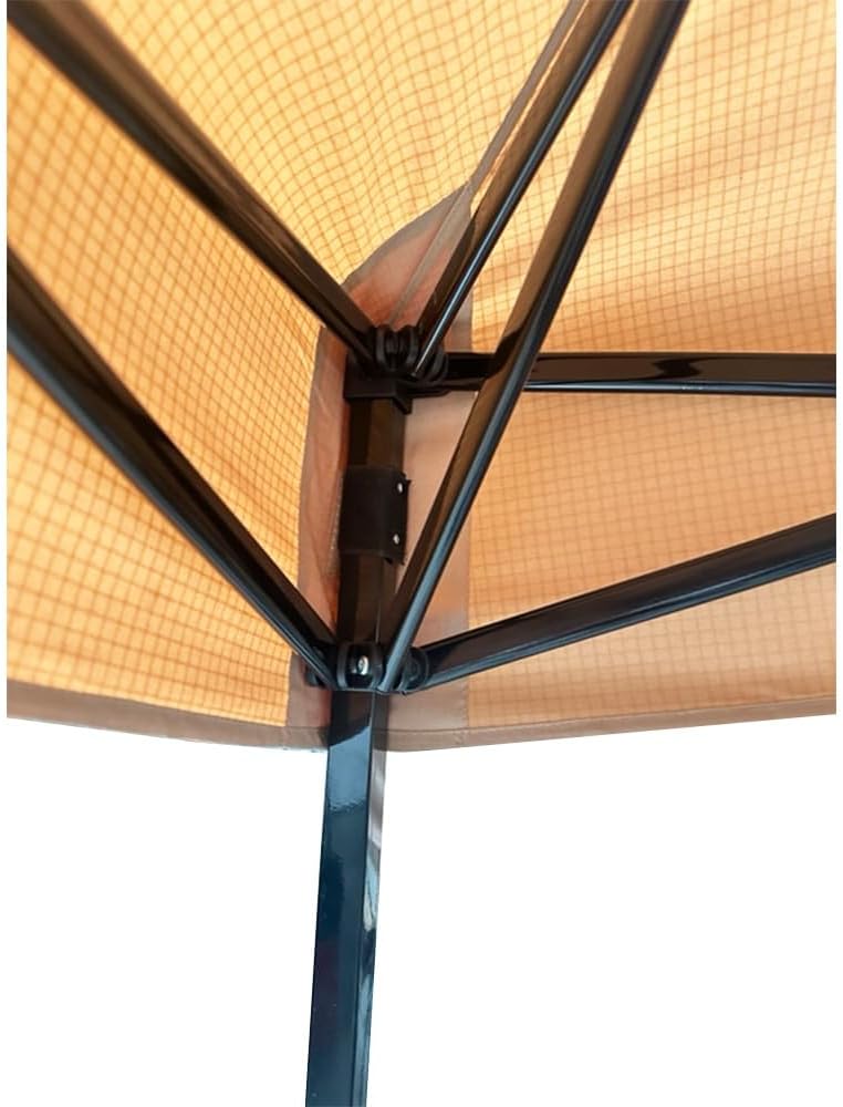 Garden Winds Custom Fit Replacement Canopy Top Cover Compatible with Guidesman ADVEL64 Base 10' x 10', Canopy Top 8’ x 8’ EasyLift Slant Leg Pop Up - Upgraded RipLock 350 Fabric - Slate Gray