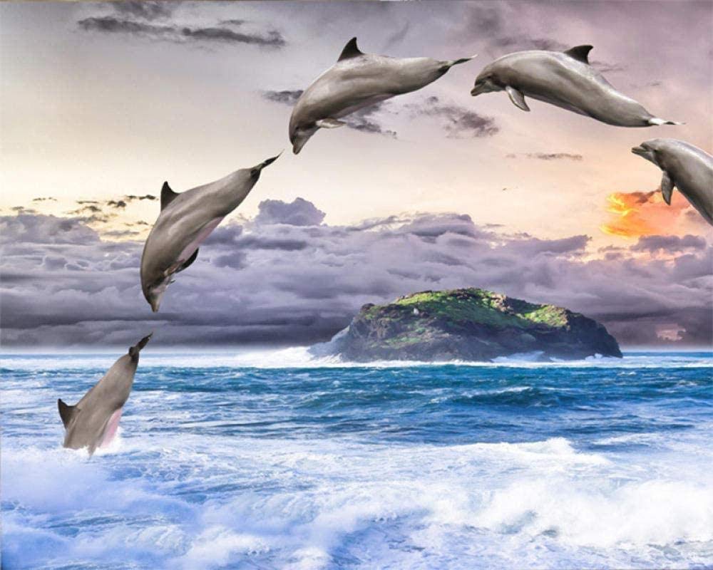 5D Diamond DIY Diamond Painting Set Shifei Dolphin Embroidery Painting Christmas Gift Paste Rhinestone Crafts