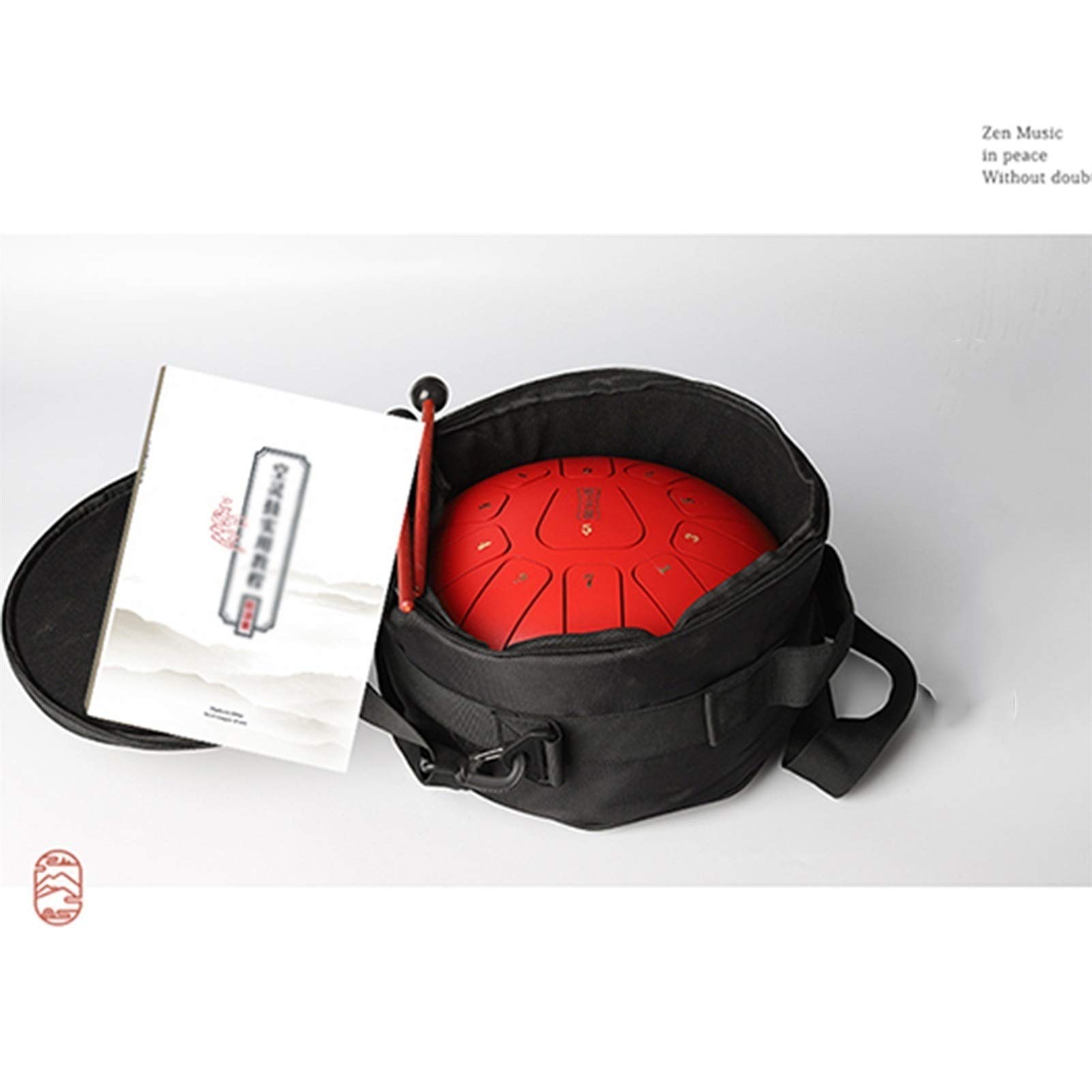 Tamburo in acciaio Tongue 13-tono Strumentazione percussioni da 12 pollici-C Key, regalo per adulti e bambini, meditazione, yoga e zen (33 cm) (Color : C)