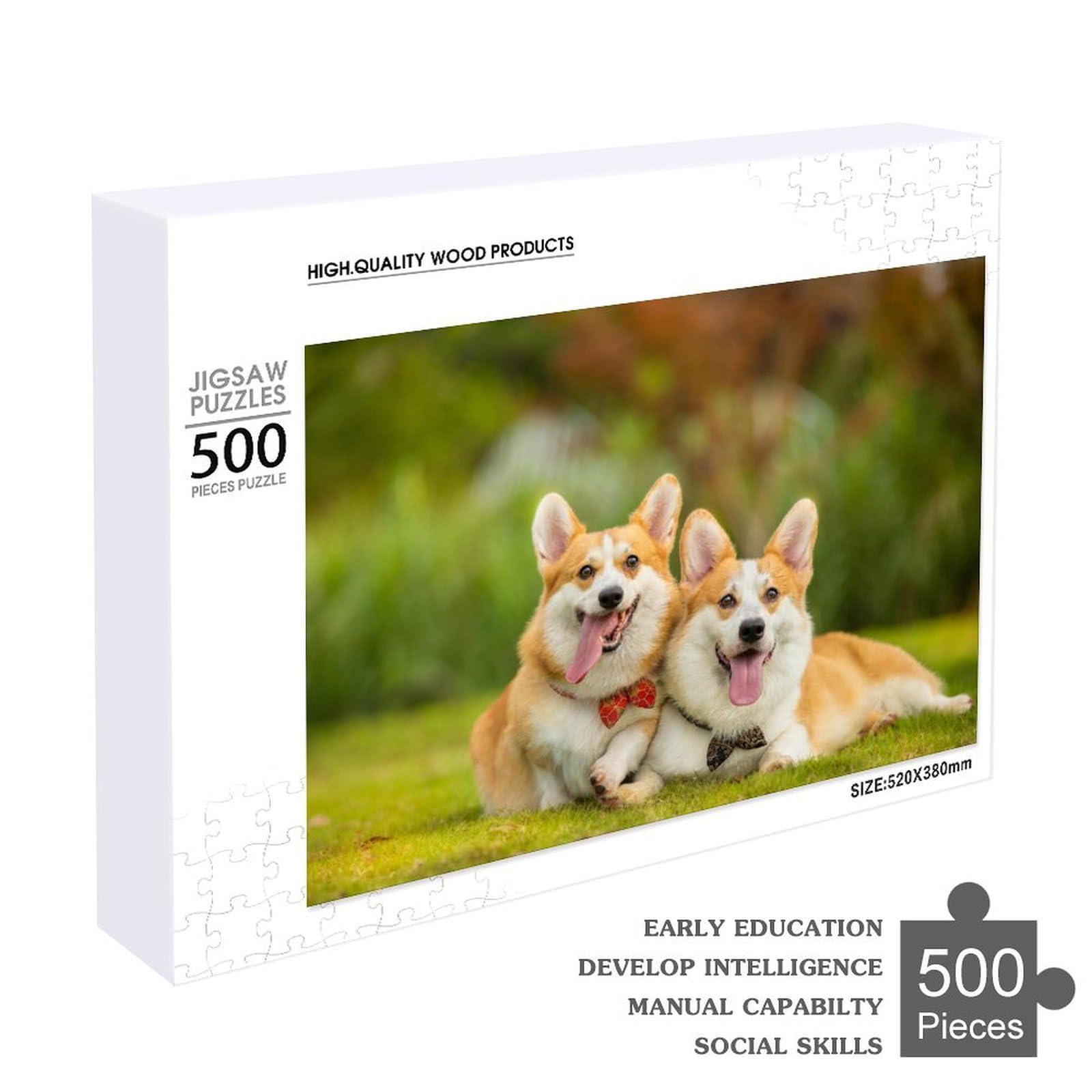 Amazon.co.jp: ジグソーパズル コーギー パズル 500ピース 木製