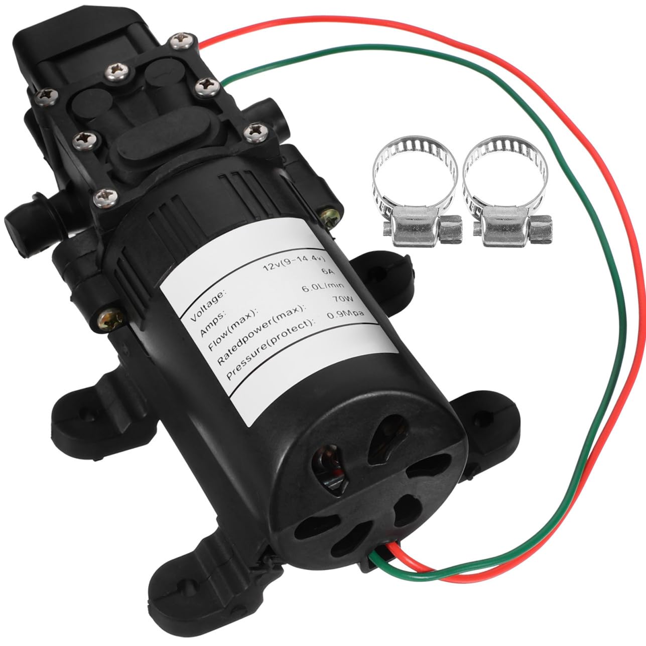 12v 6l/min Automatische Wasserpumpe Membranpumpe 70w