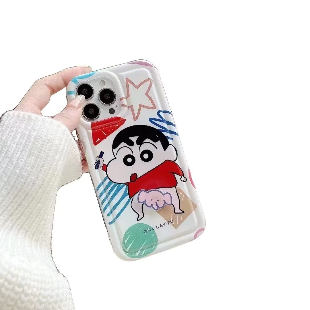 Amazon.co.jp: FISHLUCK クレヨンしんちゃん 携帯カバー iphone用