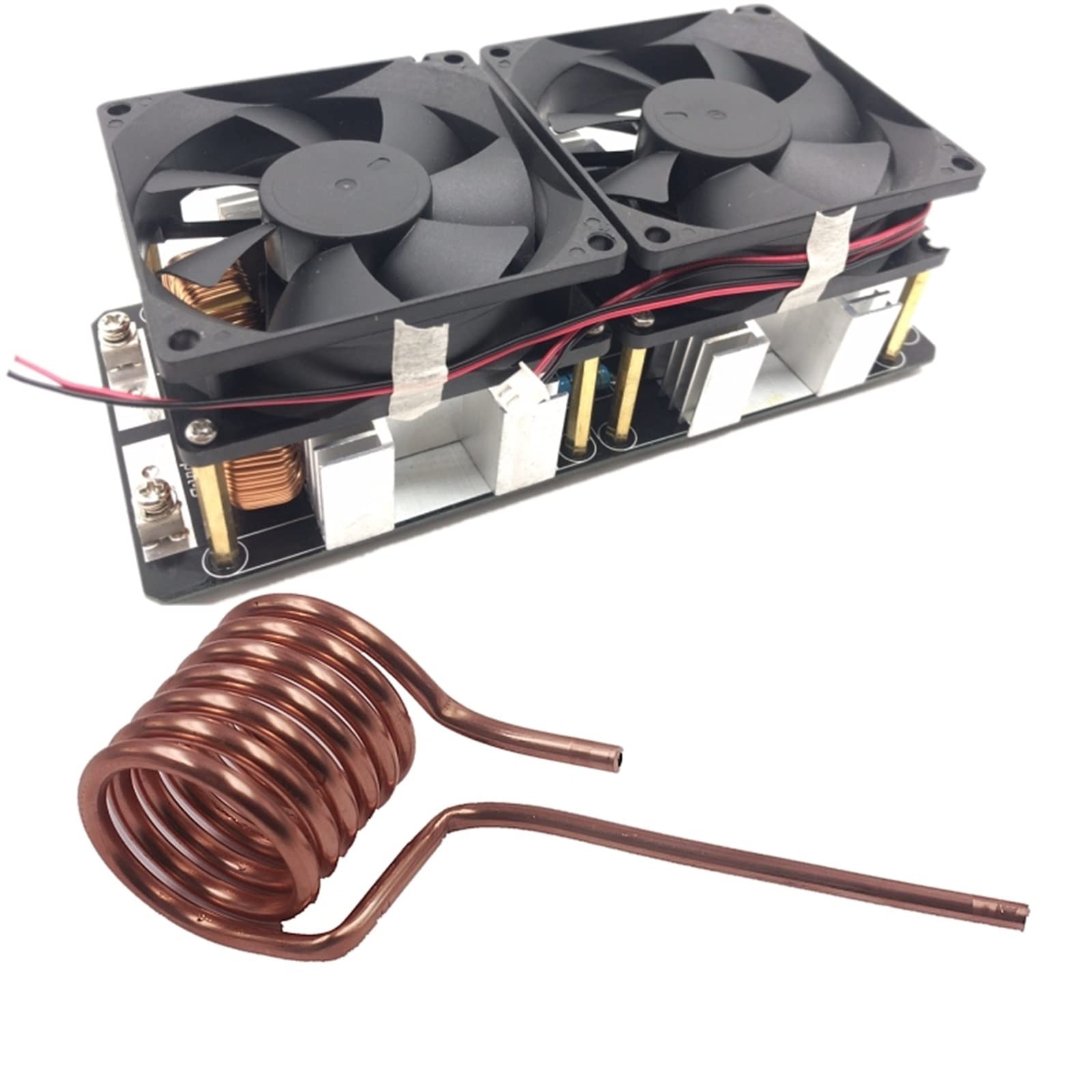 Four de fusion 2000W 50A ZVS Carte de chauffage par induction basse tension Module d'alimentation Flyback Driver Heater coil Heaters Contrôle de température de précision(ZVS with Tube)