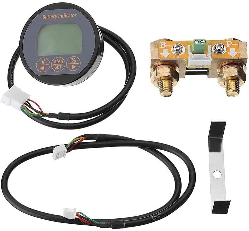 DollaTek 8-80V 350A Voltímetro de Corriente de batería Pantalla LCD Monitor de probador Digital para automóvil/Barco a Motor/Caravana, etc.