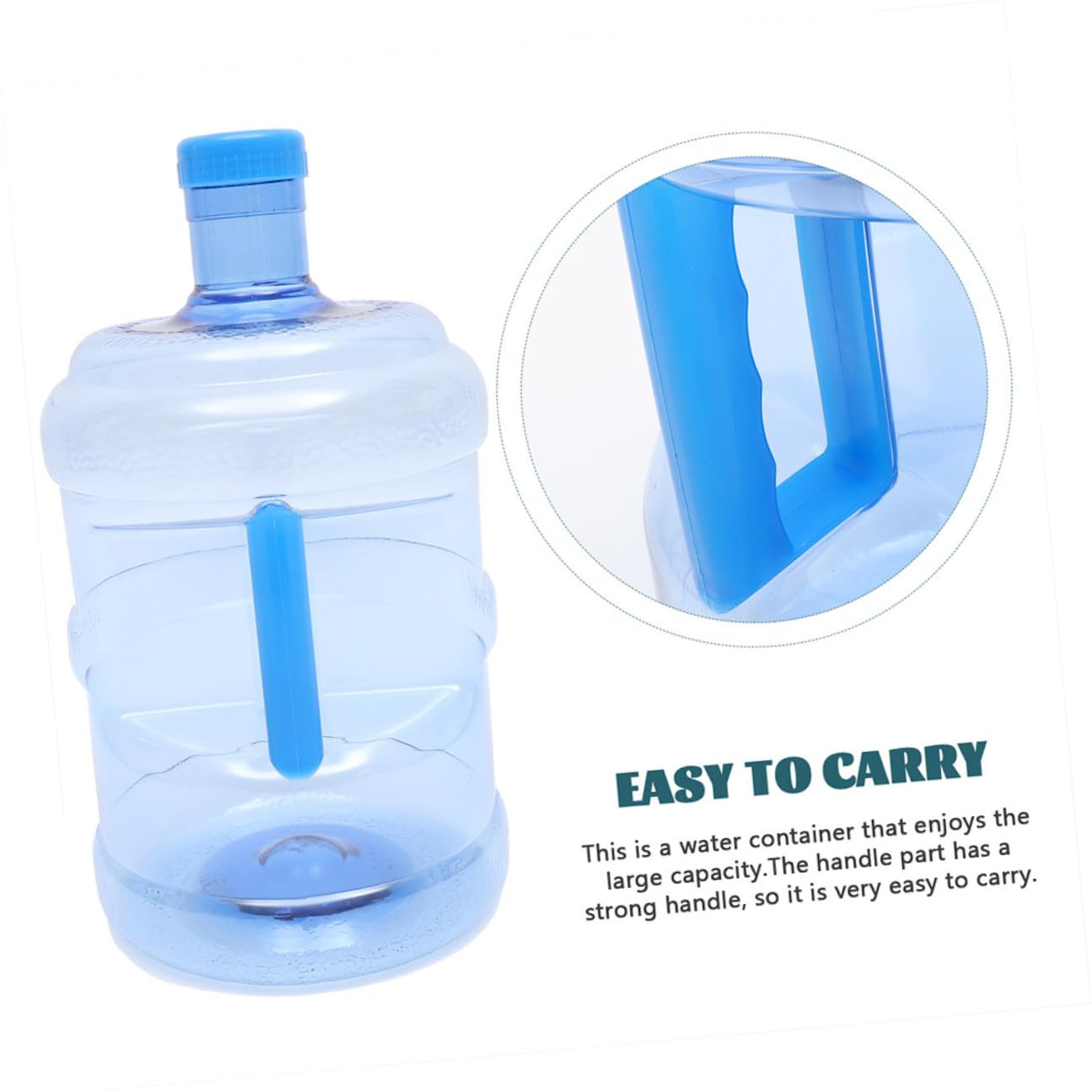 Großer Wasserbehälter aus Dickem Pet mit Tragegriff Langlebiger Camping Wasserkanister für Outdoor Wandern Picknick Leicht und Platzsparend für Zuhause und Unterwegs