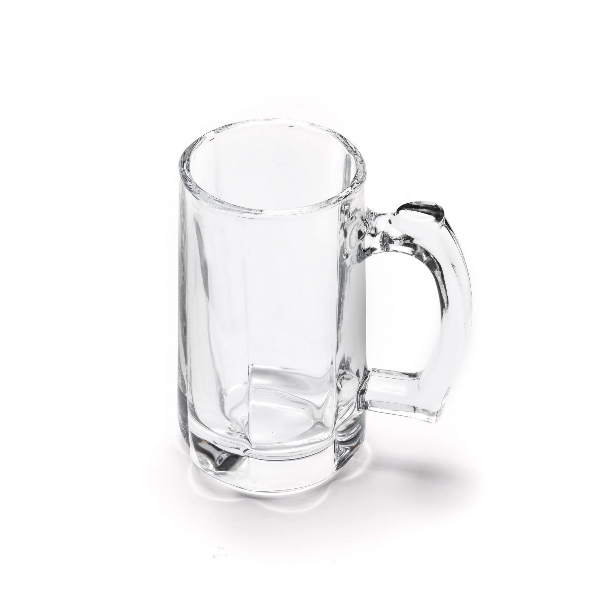Paquete de 4 vasos de cerveza grandes pesados con asa – 12 onzas de vidrio de cerveza, juego de vasos tradicionales de cerveza